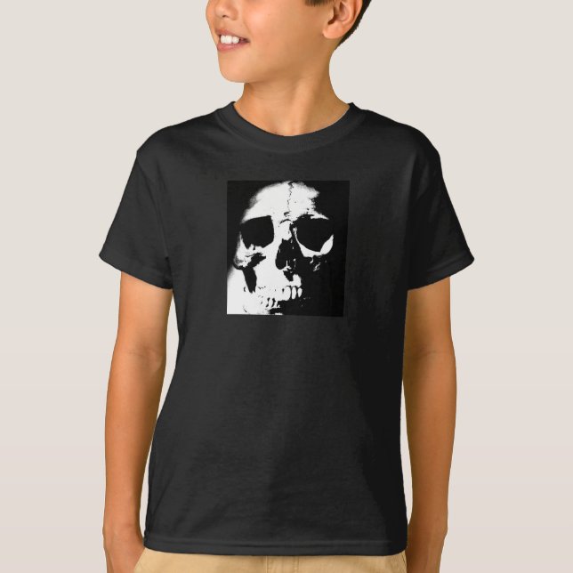 Black & White Skull T-Shirt (Front)
