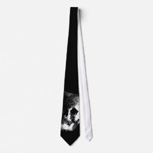 Black & White Skull Tie