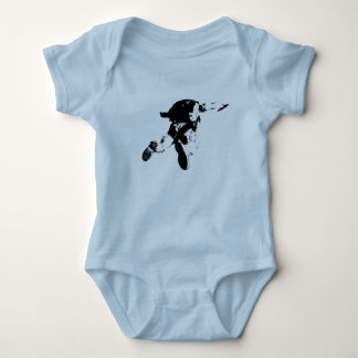 Black & White Skydiving Baby Bodysuit