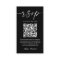 Black White Small Vertical Wedding RSVP QR Code