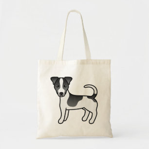 Black & White Smooth Coat Jack Russell Terrier Dog Tote Bag