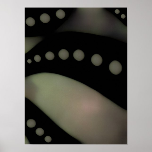 Black & White Smooth ~ Gift Wrapping Poster (Front)