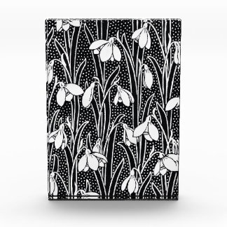 Black & White Snowdrop Pattern  Photo Block