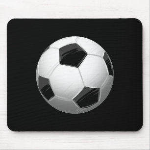 Black White Soccer Ll Cool Sports Footll Player Gi Mouse Pad