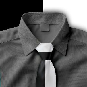 Black & White Split Colour Design Tie
