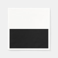 Black & White Split Half Birthday Chic Party
