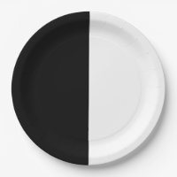 Black & White Split Half Birthday Chic Party