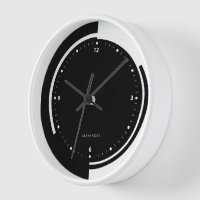 Black & White Split-Screen Geometric Design