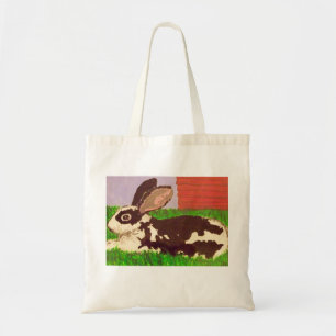 Black & White Spot Bunny Tote Bag