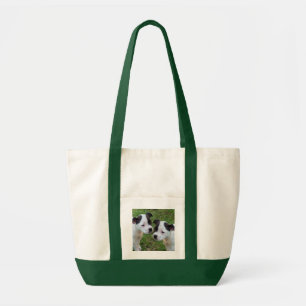 Black White Staffy Puppies, Impulse Tote Bag