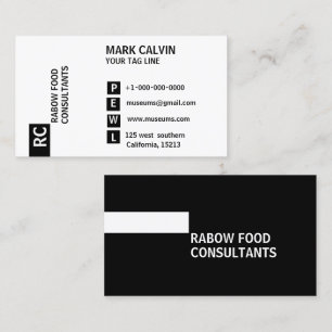 Black & White Standard Business Card
