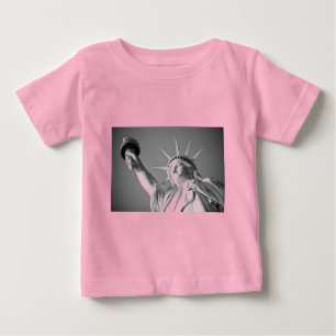 Black White Statue of Liberty Baby T-Shirt