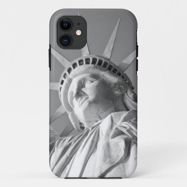 Black White Statue of Liberty Case-Mate iPhone Case (Back)
