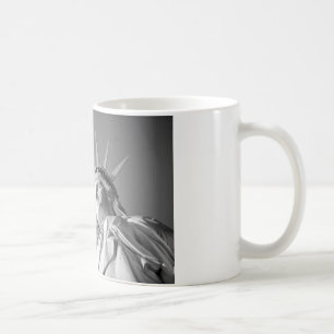 Black White Statue of Liberty Coffee Mug