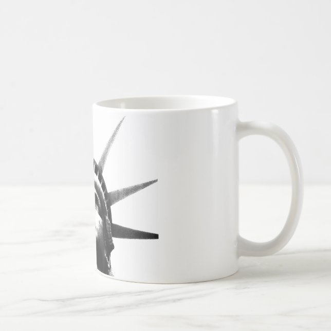 Black & White Statue of Liberty Coffee Mug (Right)