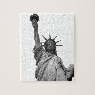 Black & White Statue of Liberty Jigsaw Puzzle