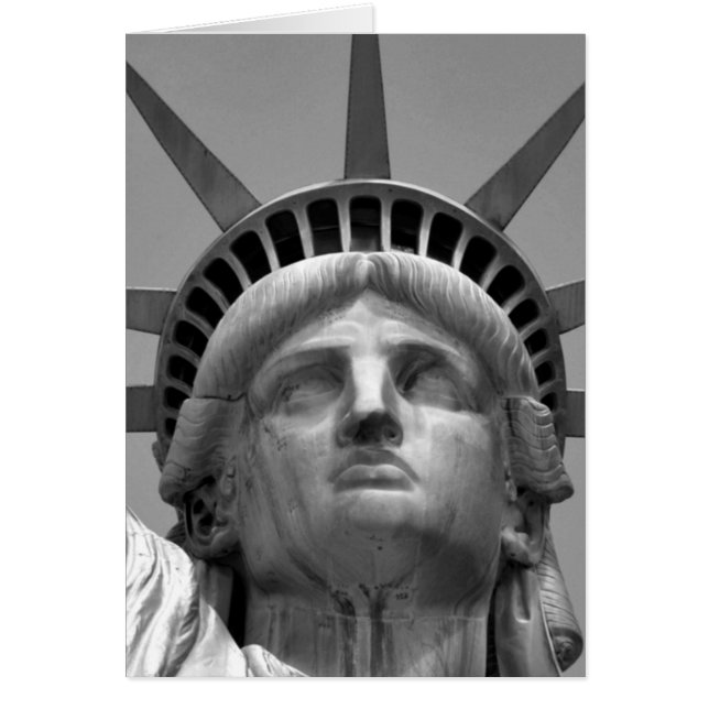 Black & White Statue of Liberty New York (Front)