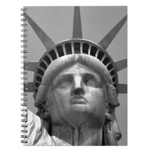 Black & White Statue of Liberty New York Notebook