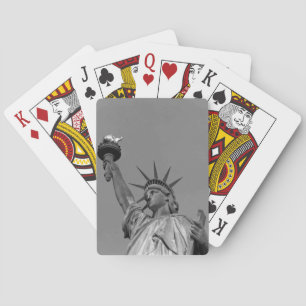 Black & White Statue of Liberty New York Playing Cards