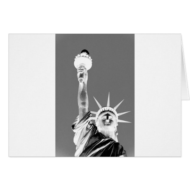 Black & White Statueof Liberty New York City (Front Horizontal)