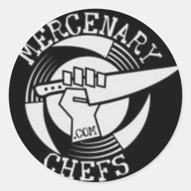 black & white sticker (Front)