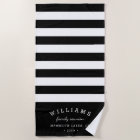 Black & White Stripe Personalised Family Reunion