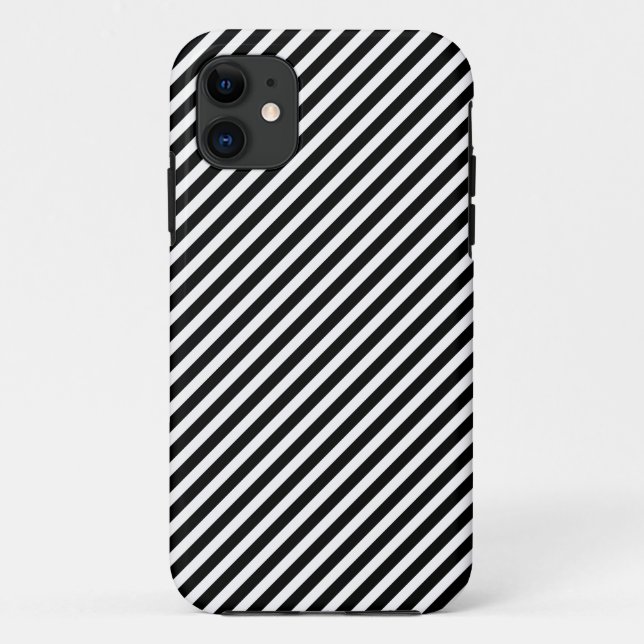 Black & White Striped iPhone 5 Case (Back)