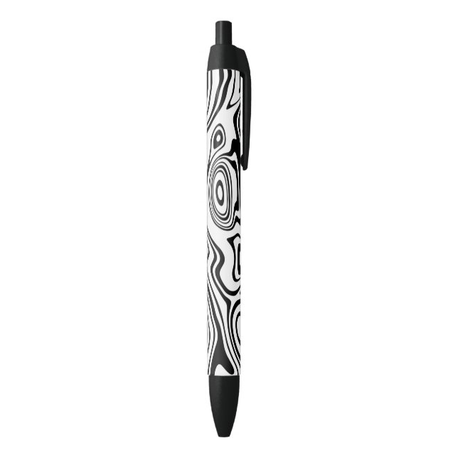 Black White Striped Pen (Bottom (Vertical))