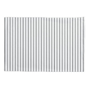 Black White Striped Pillowcase