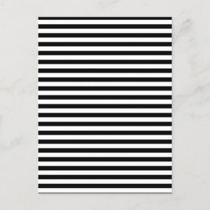 Black & white striped postcard