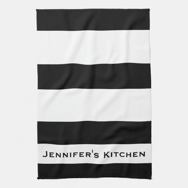 Black & White Striped Stripe Kitchen Towels Towel (Vertical)