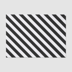Black & white striped wedding gift tissue paper