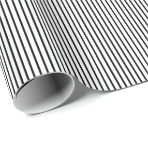 Black-White Stripes-5-GIFT WRAPPING PAPER