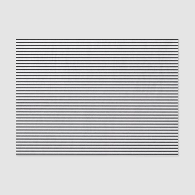 Black-White Stripes-5-TISSUE WRAPPING PAPER (Front)