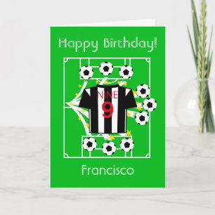 Black & White Stripes Card