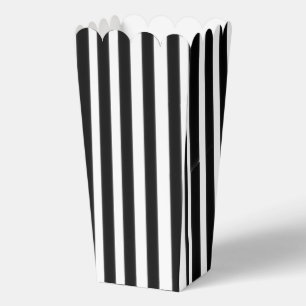 Black White Stripes Favour Box
