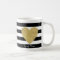 Black & White Stripes with Gold Foil Heart