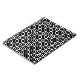 Black White stylish polka dots black background Notebook