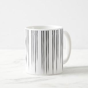 Black/White Stylish Stripe Pattern Coffee Mug