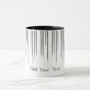 Black/White Stylish Stripe Pattern  Mug