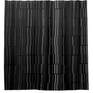Black/White Stylish Stripe Pattern Shower Curtain