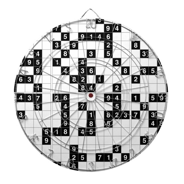 black white sudoku dartboard (Front)