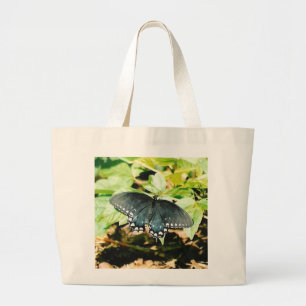Black White Swallowtail Butterfly Photo Bags