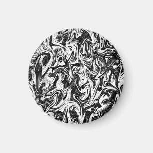 Black & White Swirl Magnet