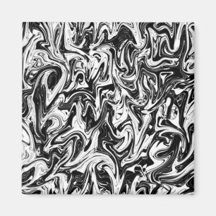 Black & White Swirl Magnet