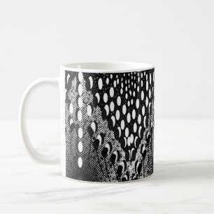 Black & White Swirl Mug – Bold Abstract Geometric 