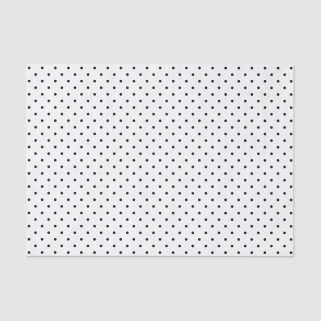 Black & White Swiss Dots | Tissue Paper (Front)