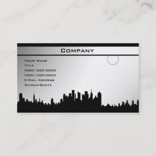 Black & White Template 3 Business Card
