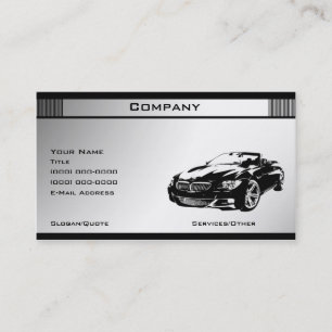 Black & White Template 5 Business Card
