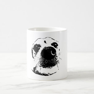 Black & White Terrier Nose Mug